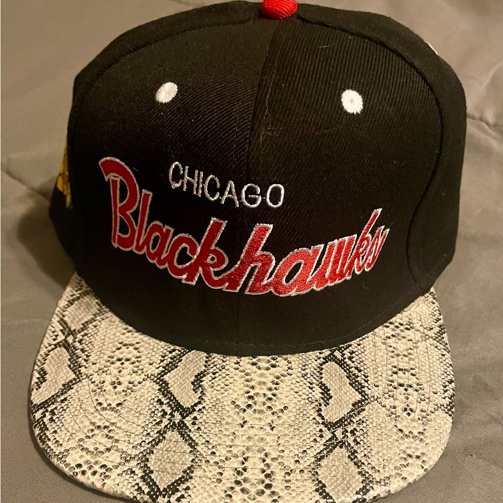 Chicago Blackhawks Cap with Snakeskin Brim